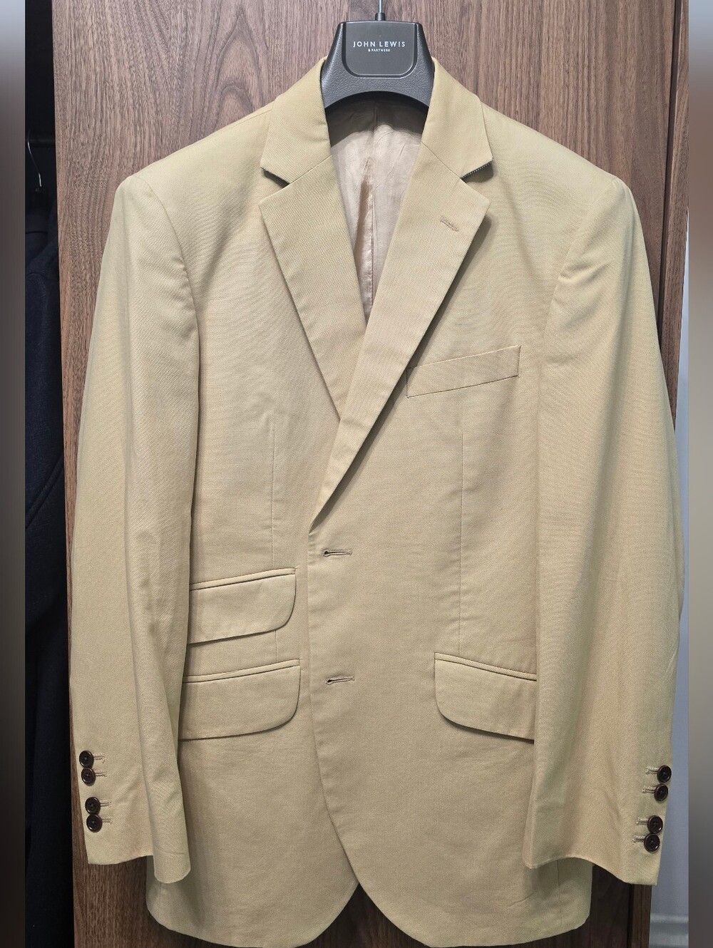 Hackett Light Beige Single-Breasted Blazer